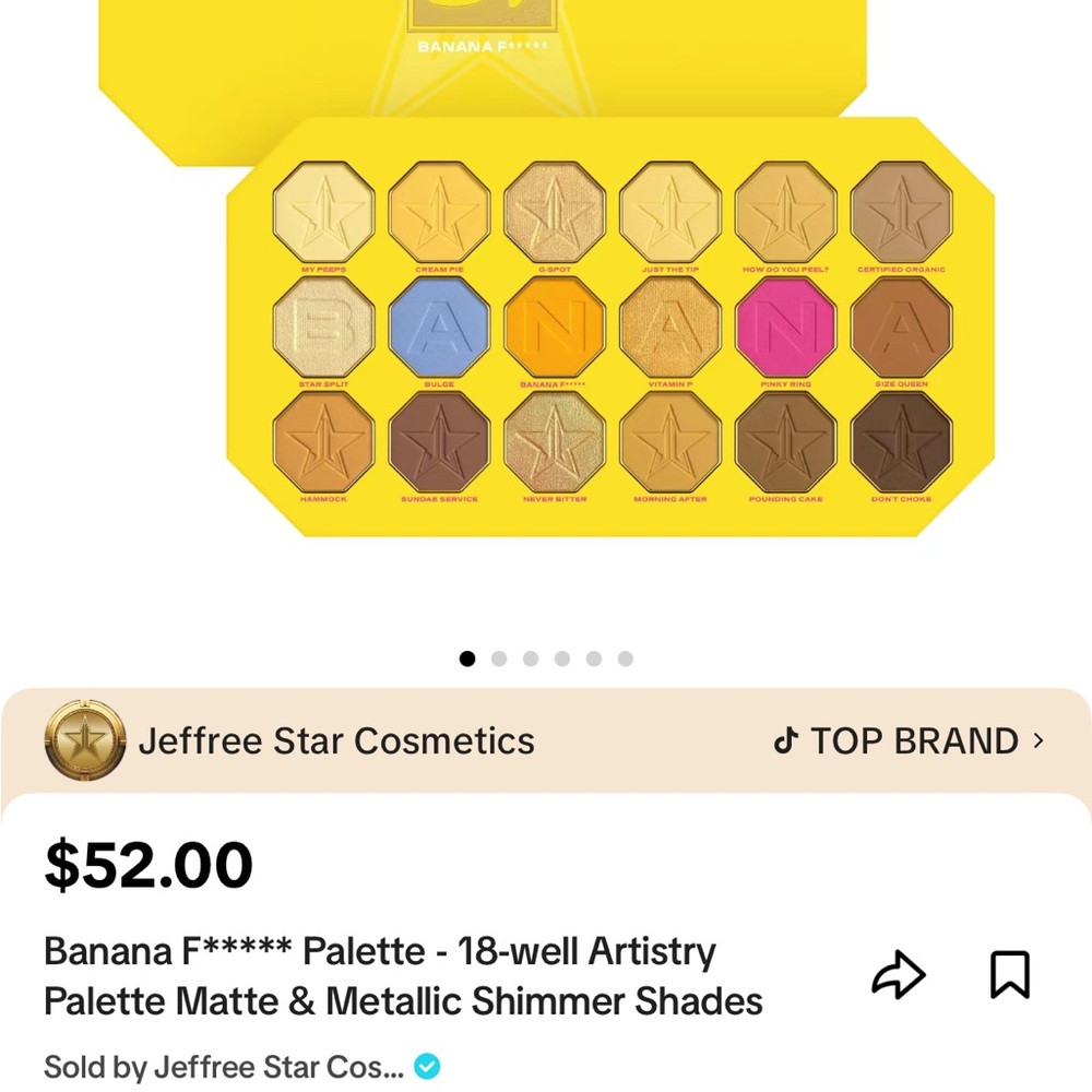Jeffree Star Banana Fetish Palette